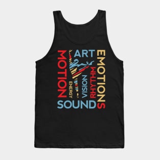 Creative Colorful Dancer Tank Top